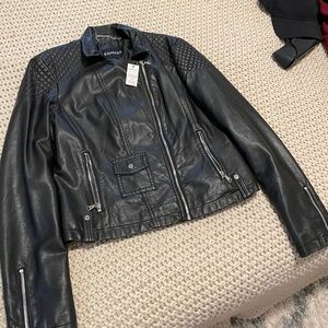 Express leather jacket